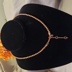 MK rose gold necklace